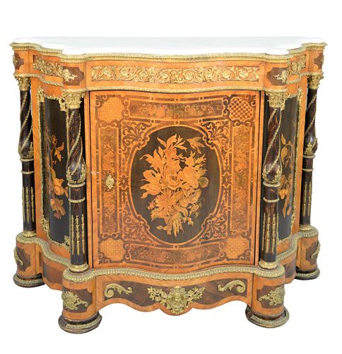 FRENCH SIDE CABINET HAVING MARBLE 37ac93