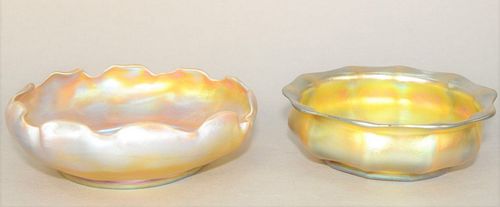 TWO LOUIS COMFORT TIFFANY FAVRILE