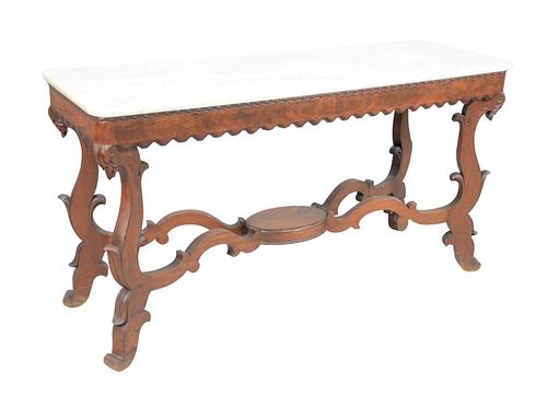 VICTORIAN HALL TABLE HAVING WHITE