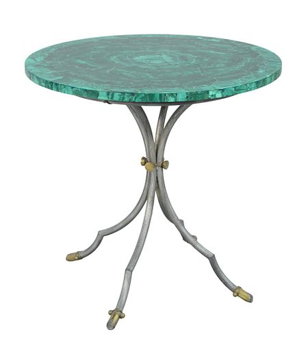 MALACHITE TOP ROUND TABLE WITH 37acda