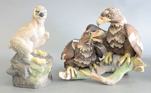 TWO BOEHM PORCELAIN EAGLES YOUNG 37aebf