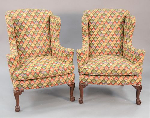 PAIR OF CHIPPENDALE STYLE GEOMETRIC 37aeca