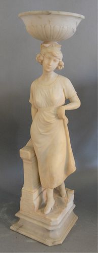 MARBLE FIGURAL SCULPTURE, STANDING