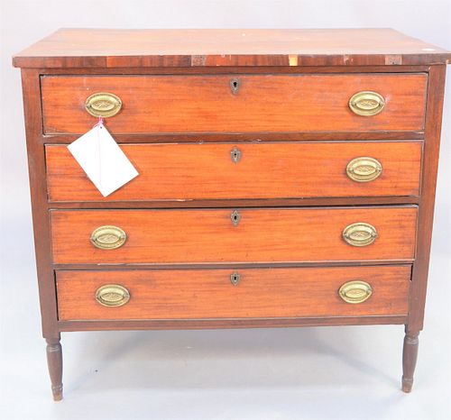 SHERATON MAHOGANY CHEST FOUR DRAWERS 37aefa