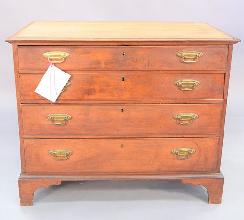 CHIPPENDALE CHEST OF FOUR DRAWERS,