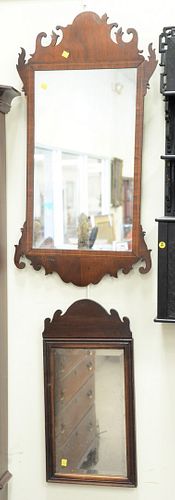 TWO MAHOGANY MIRRORS QUEEN ANNE 37af02