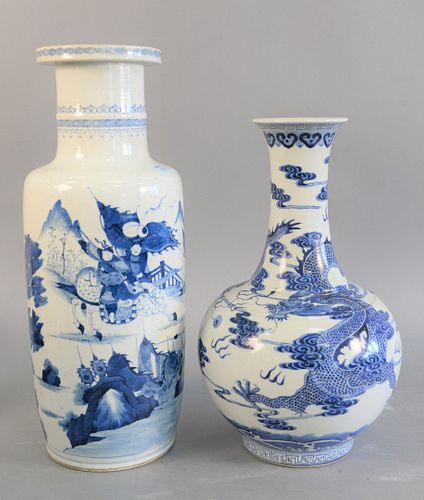 TWO CHINESE BLUE AND WHITE PORCELAIN 37af76