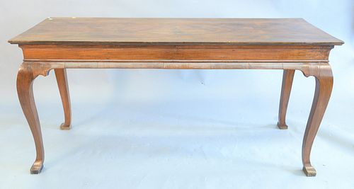 WALNUT HALL TABLE BANDED AND LINE 37af81