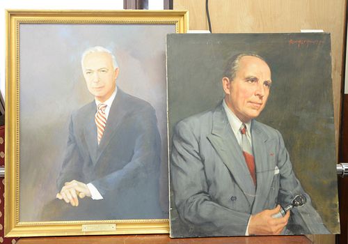 LOT OF TWO PORTRAITS TO INCLUDE