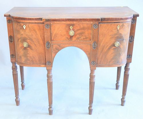 GEORGE III DIMINUTIVE MAHOGANY SIDEBOARD,