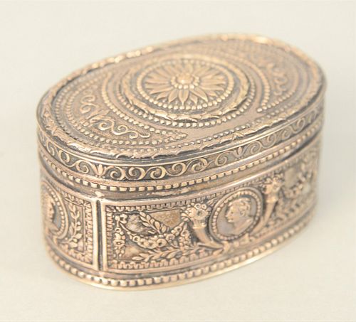 J. KURZ & CO., HANAU SILVER BOX,