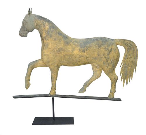COPPER HORSE FULL BODIED WEATHERVANE,