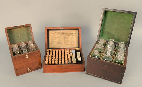 GROUP OF THREE MEDICAL APOTHECARY