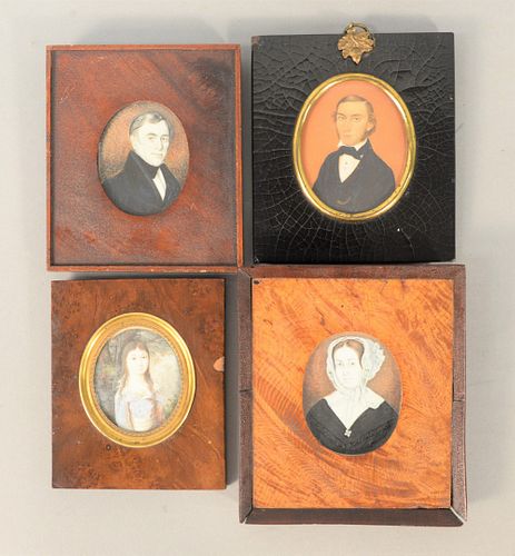 FOUR MINIATURE PAINTINGS TO INCLUDE 37b071