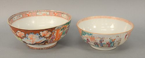 TWO CHINESE EXPORT FOOTED BOWLS 37b095