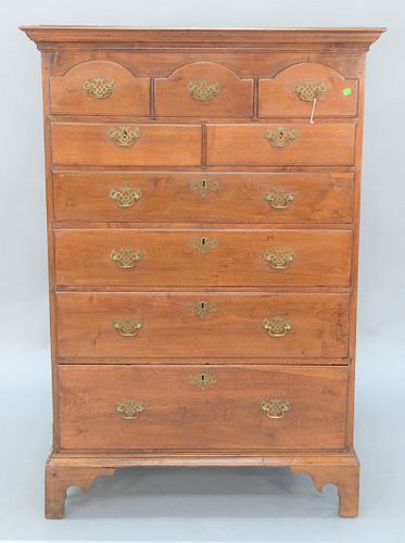 CHIPPENDALE TALL CHEST HAVING 37b091