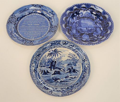 GROUP OF THREE HISTORICAL BLUE