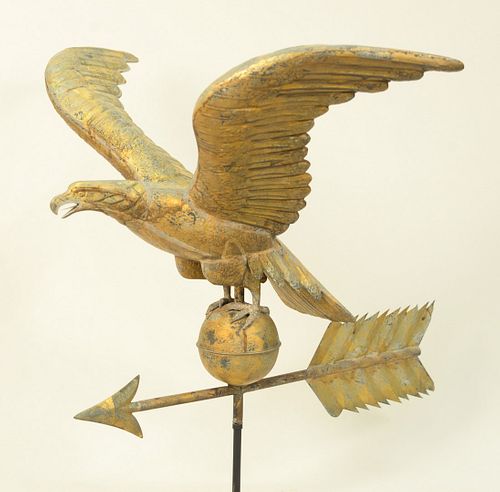 EAGLE FULL BODY COPPER WEATHERVANE 37b0c0