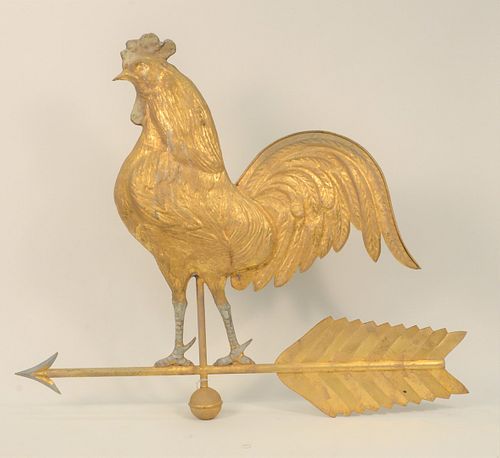 ROOSTER COPPER FULL BODIED WEATHERVANE 37b0c7