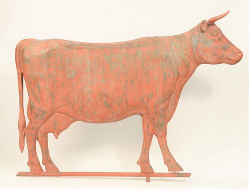 COW COPPER FULL BODIED WEATHERVANE 37b0c3