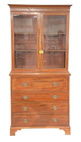 GEORGE III MAHOGANY BUTLERS SECRETARY 37b14c