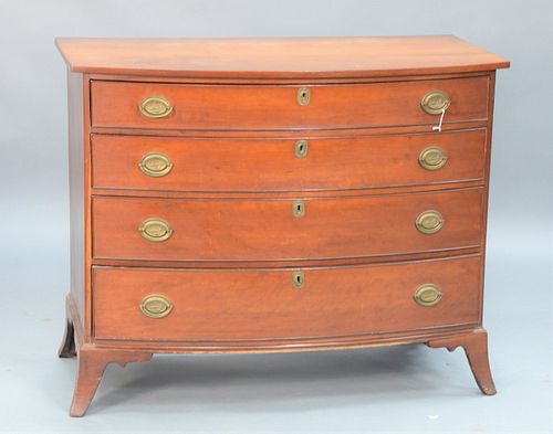 FEDERAL CHERRY BOWED FRONT CHEST 37b1c4