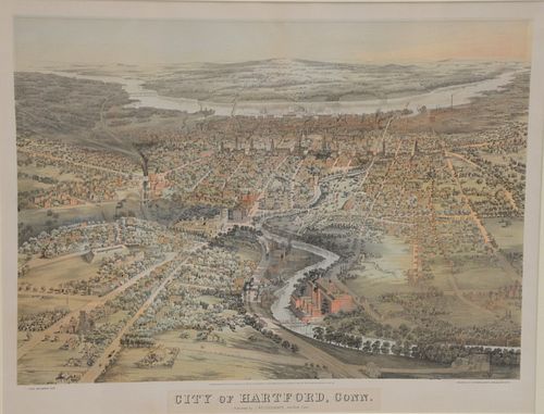 BACHMANN COLORED LITHOGRAPH CITY 37b1cb