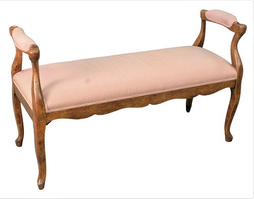 MINTON SPIDELL LOUIS XV STYLE BENCH,