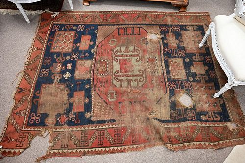 TWO ORIENTAL THROW RUGS ONE VERY 378b0a