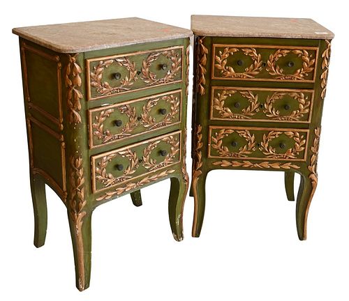 PAIR OF LOUIS XV STYLE NIGHTSTANDS  378b1c