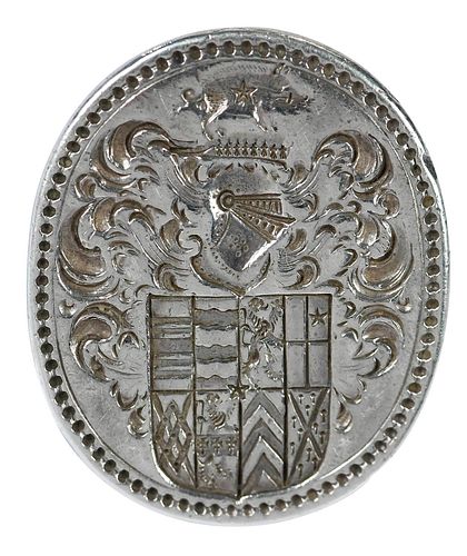 SILVER COAT OF ARMS RINGcoat of 378b41