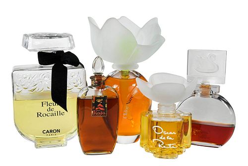 FIVE GLASS FACTICE AND PERFUME