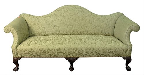 CHIPPENDALE STYLE UPHOLSTERED SOFA  378bb9