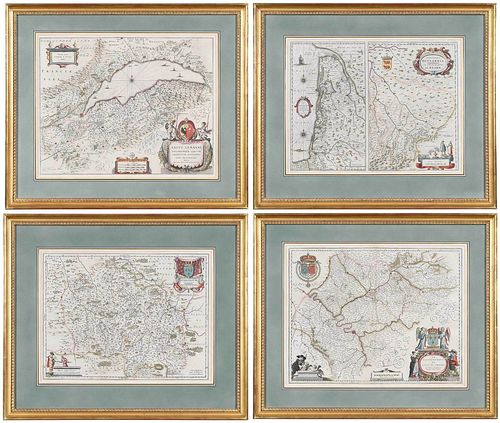 BLAEU - FOUR FRENCH REGIONAL MAPSWillem