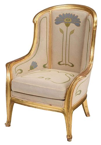 LOUIS MAJORELLE ATTRIBUTED GILTWOOD