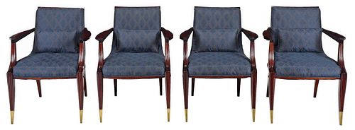 SUITE FOUR ART DECO UPHOLSTERED 378cda