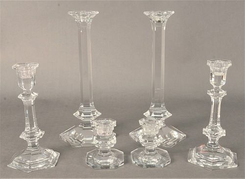 SIX PIECE CLEAR GLASS LOT TO INCLUDE 378d33