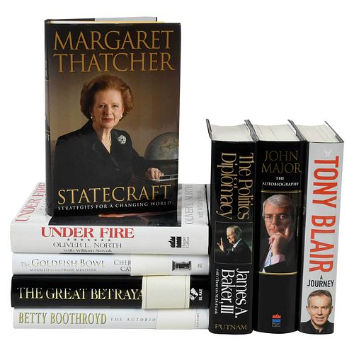 EIGHT SIGNED POLITICAL HARDBACK TITLESThe