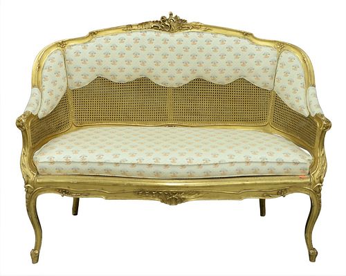 LOUIS XV STYLE GILTWOOD SETTEE  378da3