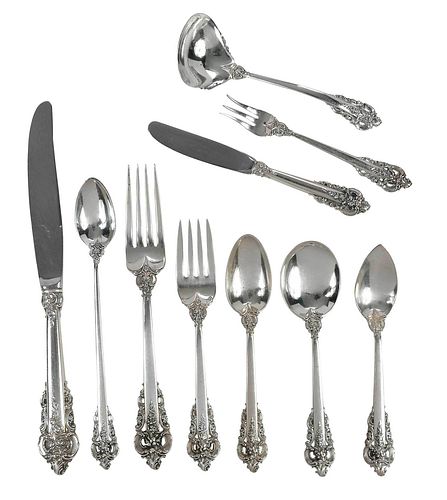 WALLACE GRAND BAROQUE STERLING FLATWARE,