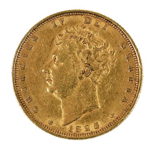 1825 BRITISH SOVEREIGN GOLD COINshield 378e86