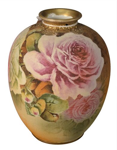 NIPPON TAPESTRY ALLOVER VASE, HAVING