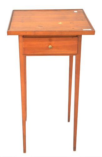 FEDERAL ONE DRAWER STAND, ON TAPERED
