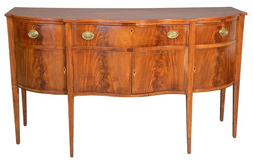 MAHOGANY FEDERAL STYLE SIDEBOARD,