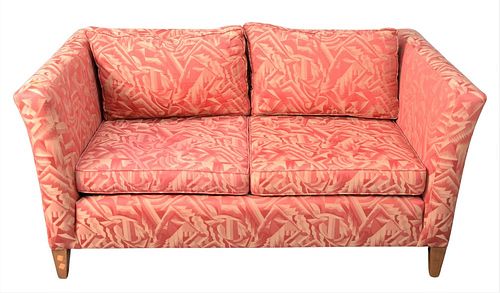 PAIR OF EHRLICH'S LOVESEATS, IN