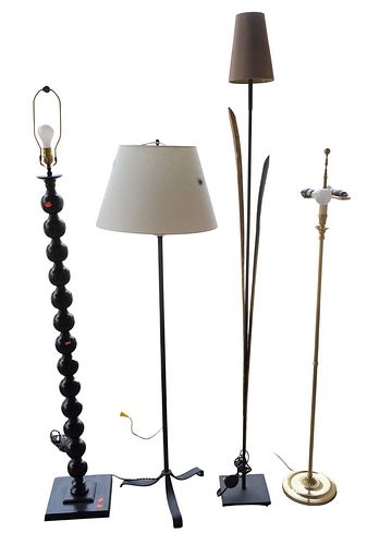 GROUP OF FOUR TABLE LAMPS, TO INCLUDE