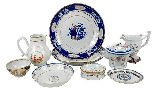 NINE PIECES OF CHINESE EXPORT PORCELAINmid 378fd1