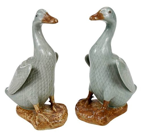 PAIR CHINESE EXPORT CELADON GLAZED 378fd2