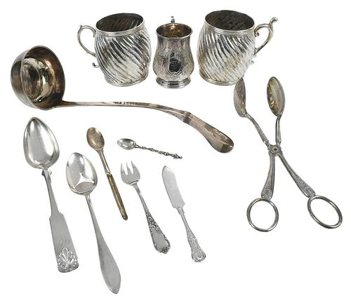 24 PIECES CONTINENTAL SILVER AND 378ffe