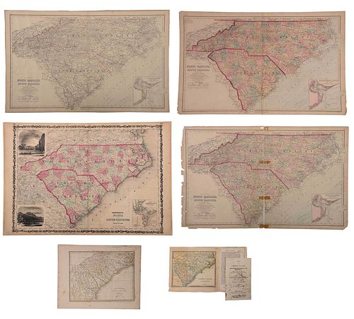 SIX 19TH CENTURY MAPS OF NORTH 3790d7